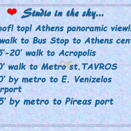 Olympus! Athens! In The Sky!! 20' Walk To The Acropolis Athens